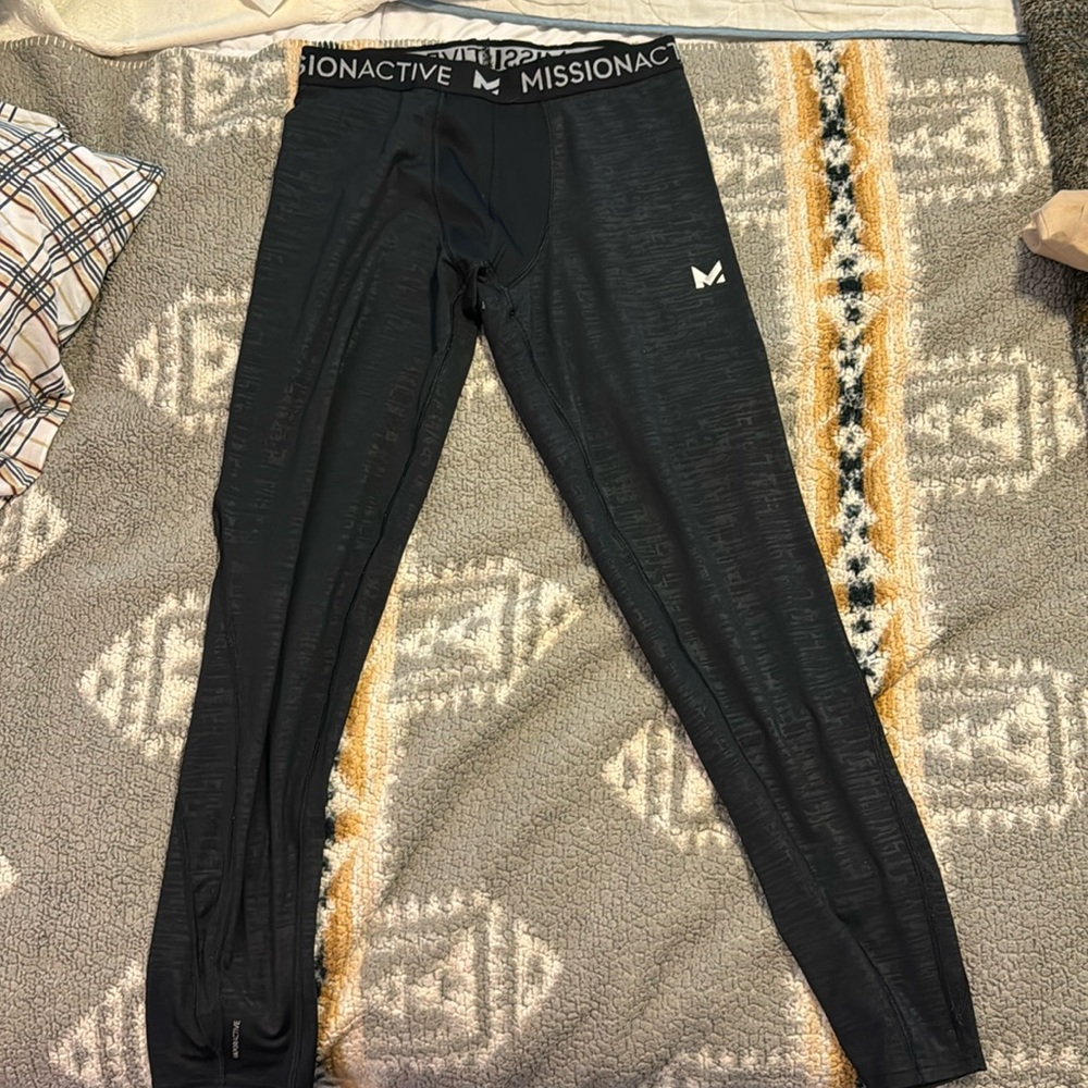 Mens Mission X-large thermal base layer leggings tights bottoms